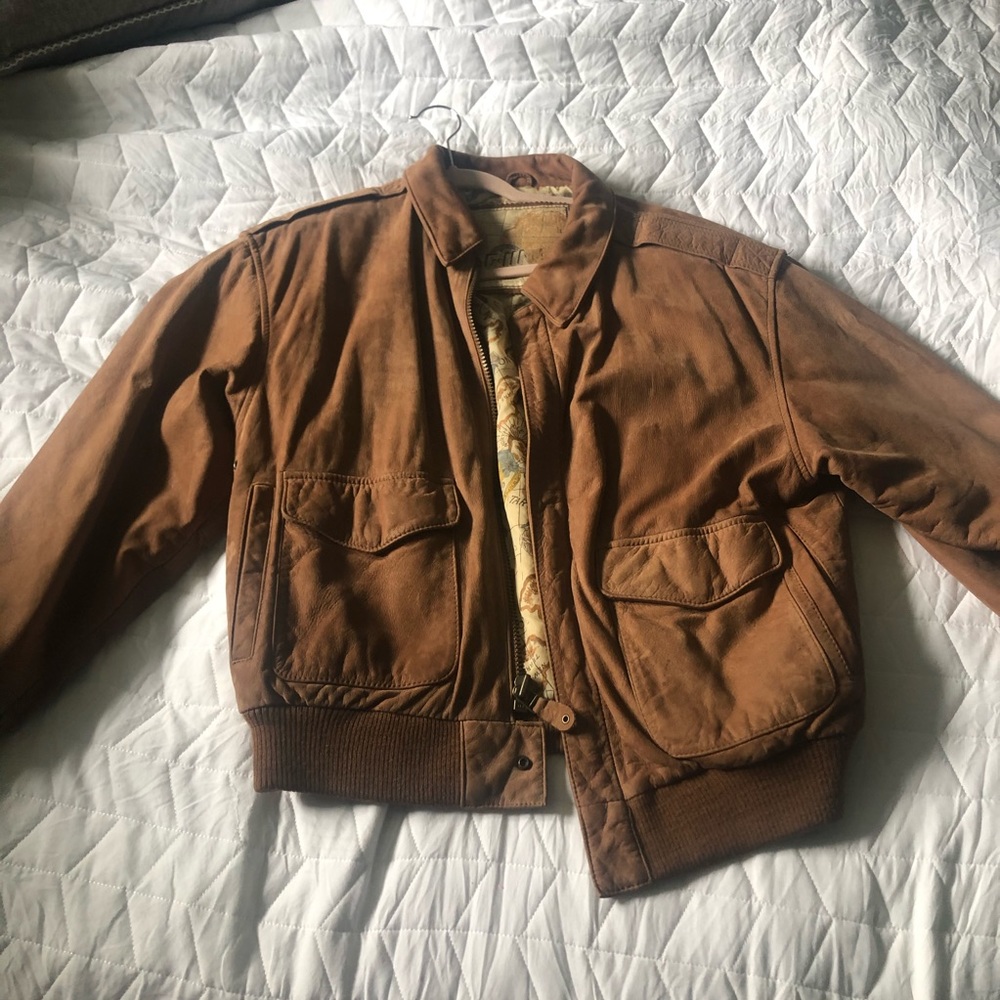 Vintage Suede Camel Jacket